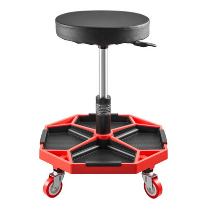 Rolling Mechanic Stool Adjustable Garage Seat 300 lbs Load with Wheels | EU