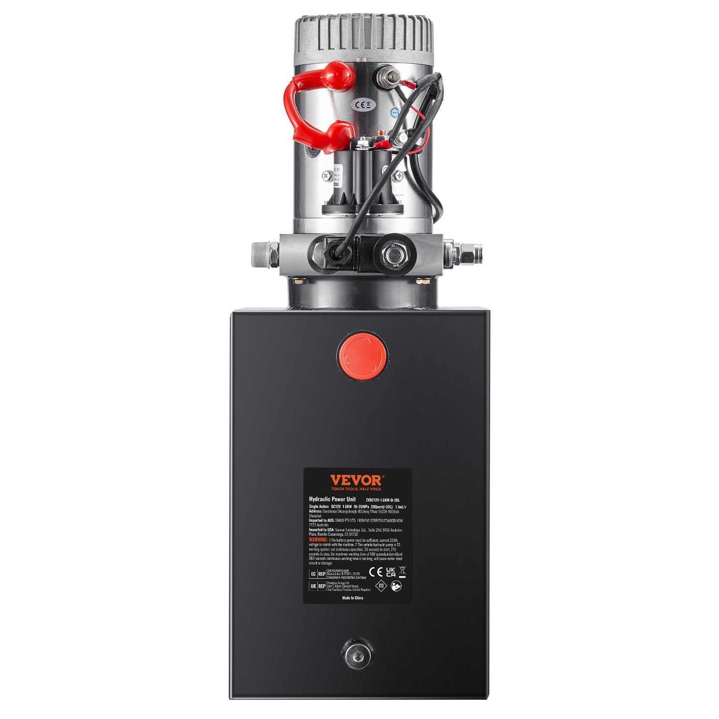 Hydraulic pump 20 Quart single acting tipper pump Power Unit DC 12V