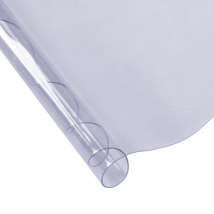 Klart bordsskydd, 48 tum/1230 mm runt bordsöverdrag, 1,5 mm tjock PVC-plastduk, vattentätt skrivbordsskydd för skrivbord, soffbord, matsalsbord