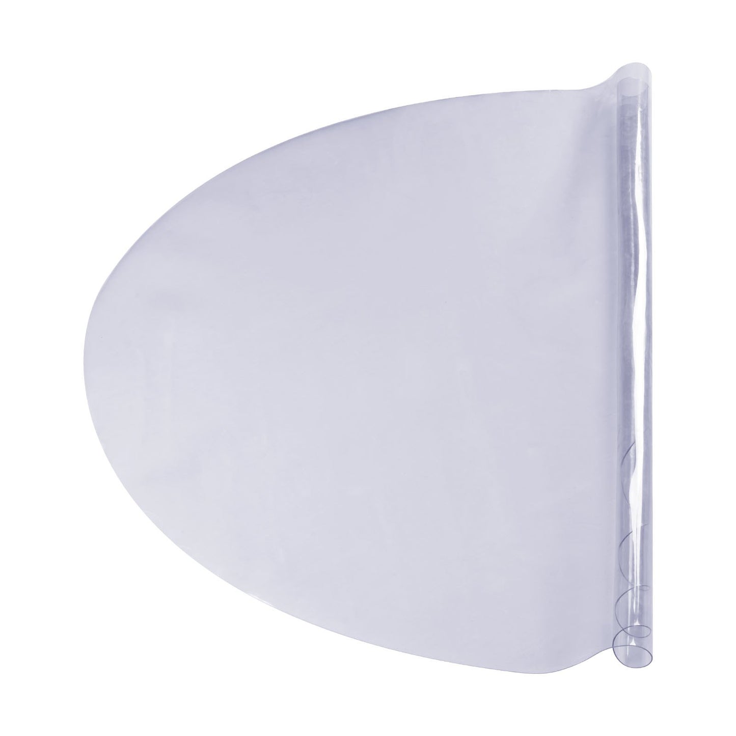 Klart bordsskydd, 48 tum/1230 mm runt bordsöverdrag, 1,5 mm tjock PVC-plastduk, vattentätt skrivbordsskydd för skrivbord, soffbord, matsalsbord