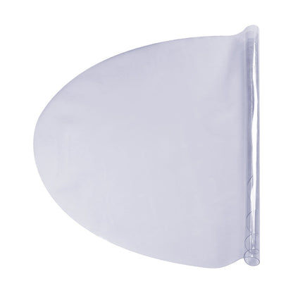 Klart bordsskydd, 48 tum/1230 mm runt bordsöverdrag, 1,5 mm tjock PVC-plastduk, vattentätt skrivbordsskydd för skrivbord, soffbord, matsalsbord