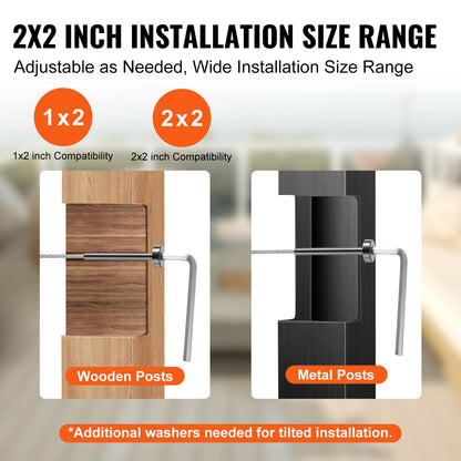 30-pack osynlig kabelräckessats, T316 rostfritt stål 3,2 mm osynlig mottagare och spolstångsände för kabelräcke, spolsträckare 3,2 mm för trä/metallstolpe, kabelräcke, svart