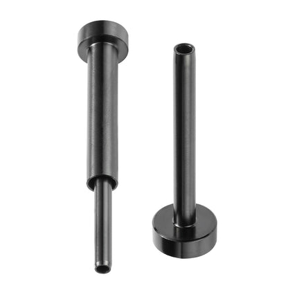 40-pack osynlig kabelräckessats, T316 rostfritt stål 3,2 mm osynlig mottagare och sänktappsände för kabelräcke, spolsträckare 3,2 mm för trä/metallstolpe, kabelräcke, svart