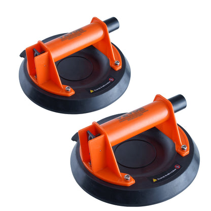 Glassaugnapf, 20,3 cm, 2er-Pack, Tragkraft 280 kg, Vakuum-Saugnapf mit ABS-Griff und Tragetasche, robustes industrielles Saugnapf-Hebewerkzeug zum Anheben von Glas, Granit, Fliesen, Metall und Holz
