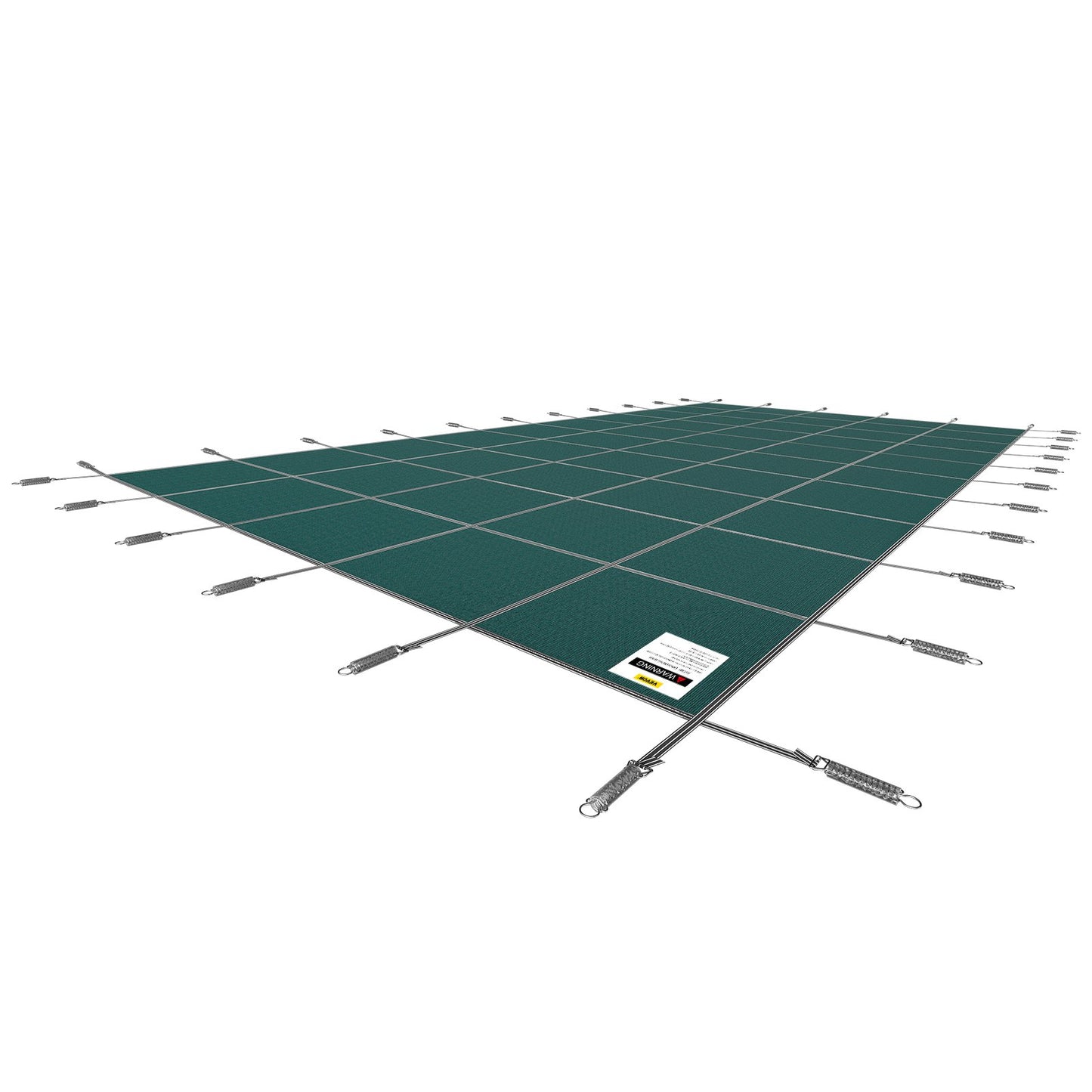 Poolskyddsskydd 18x38 ft, Inground Pool Cover Passar 16x36 ft Pool, Rektangel Inground Säkert Poolskydd Grönt nät Solid Pool Säkerhetsskydd för Pool Vintersäkerhetsöverdrag