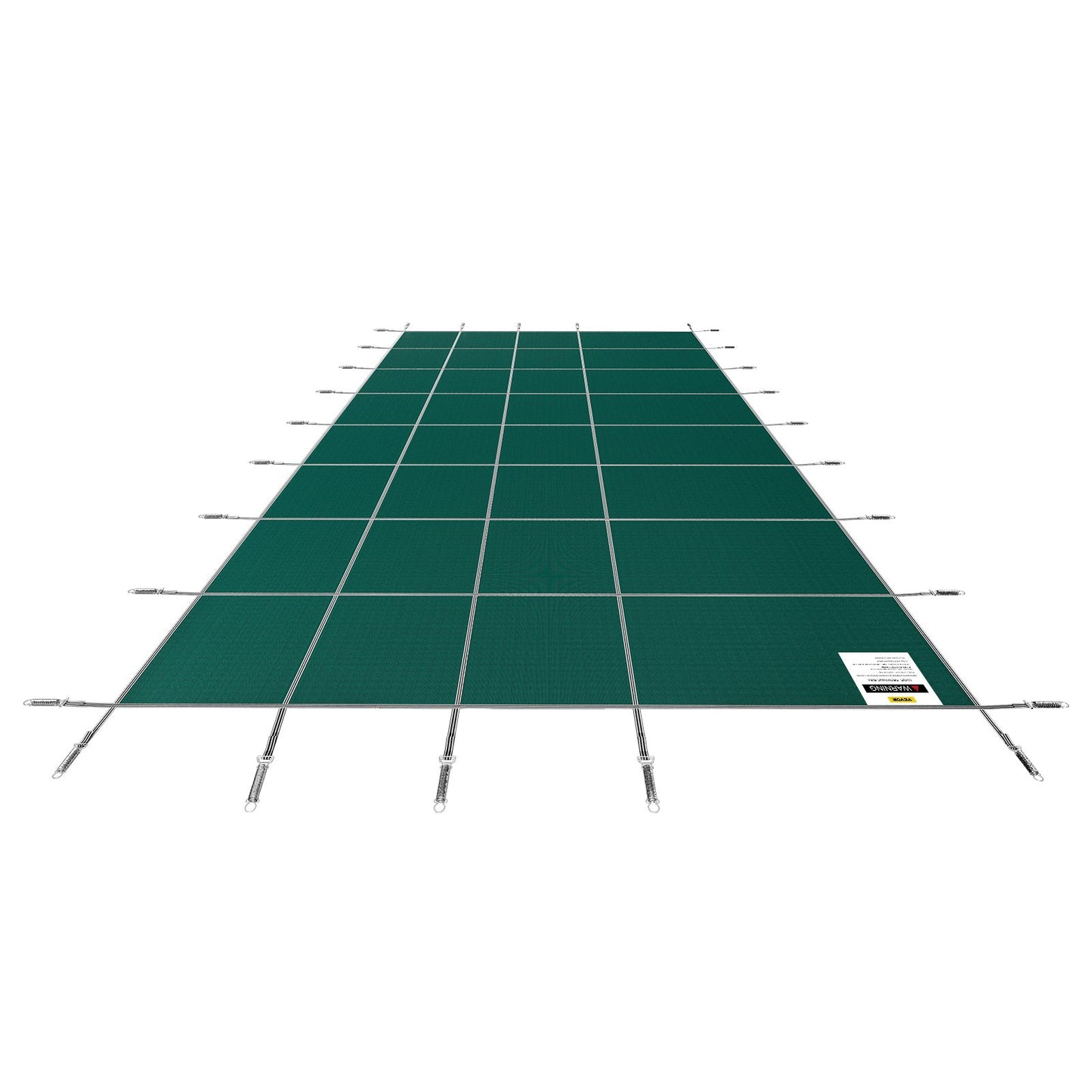 Poolskyddsskydd 18x38 ft, Inground Pool Cover Passar 16x36 ft Pool, Rektangel Inground Säkert Poolskydd Grönt nät Solid Pool Säkerhetsskydd för Pool Vintersäkerhetsöverdrag