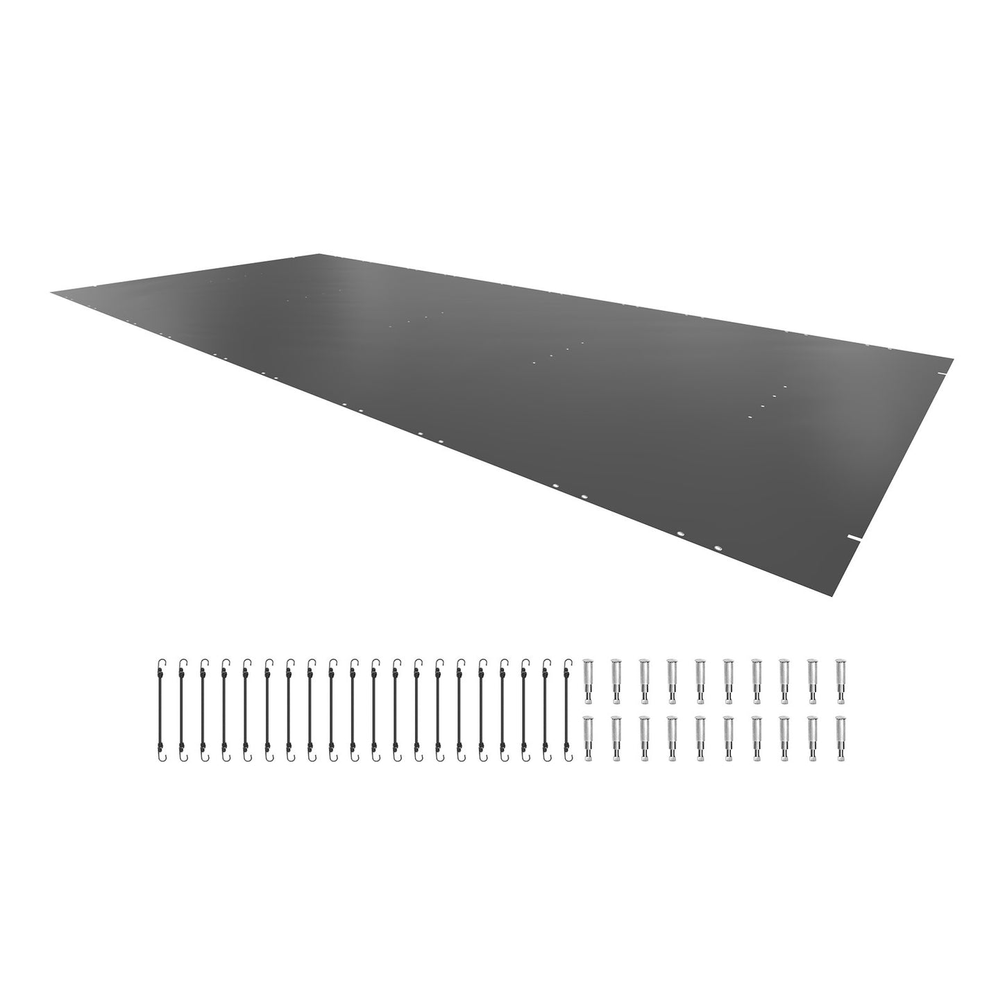Poolskyddsskydd, 13x26 ft Poolskydd i marken, Träkol Poolskydd i marken, PVC Poolskydd Rektangulärt Säkerhetspoolskydd Solid Säkerhetspoolskydd för Vinterskyddsskydd för swimmingpool