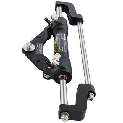 Hydraulic Steering Cylinder 300HP, Hydraulic Steering Front Mount Hydraulic Outboard Marine Steering Kit Without Hydraulic Hose And Rudder For Outboard Boat Steering System