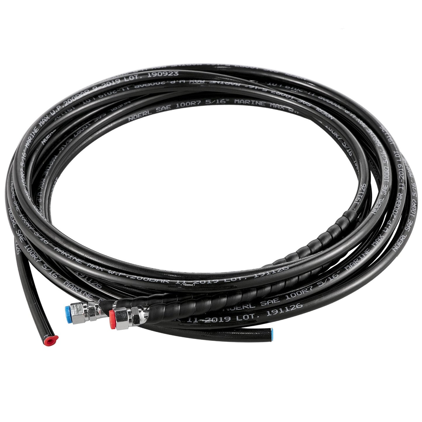 Hydraulic Boat Steering Kit 300HP, Hydraulic Steering Kit Helm Pump, Hydraulic outboard steering kit with 20 feet hydraulic steering hose for boat steering system