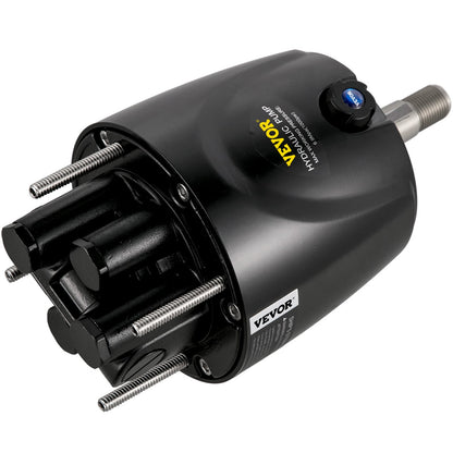 Hydraulic Boat Steering Kit 300HP, Hydraulic Steering Kit Helm Pump, Hydraulic outboard steering kit with 20 feet hydraulic steering hose for boat steering system