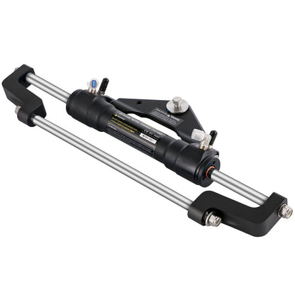 Hydraulic Boat Steering Kit, 300HP Hydraulic Steering Kit Rudder Pump, Cylinder, Wheel, 24 Foot Hose Hydraulic Steering Seal Kit, Corrosion Resistant Boat Steering System Marine Steering Kit