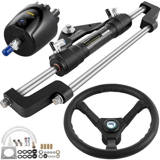 Hydraulic Steering Kit 300HP, Hydraulic Boat Steering Kit Helm Pump, Hydraulic Boat Steering Kit Utan hydraulisk styrslang för båtstyrningssystem
