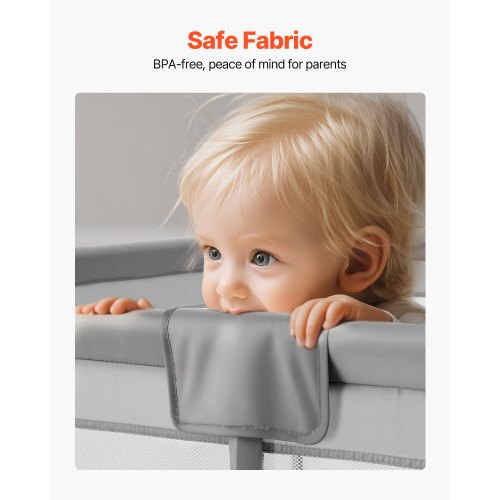 Babylekhage, 2000 x 1785 mm extra stor lekhage för spädbarn, inomhus-/utomhuslekgård med staket, säkerhetsaktivitetscenter utan mellanrum med 50 havsbollar, dragkedja med dörr och mjukt, andningsbart nät |  EU