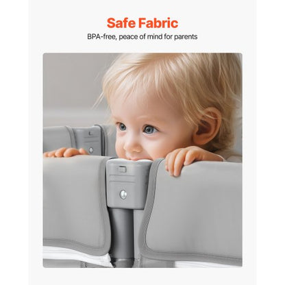 Babylekhage, 2000 x 1780 mm Extra stor lekhage för småbarn, hopfällbart babystaket med dragkedja och mjukt andningsbart nät, säkerhetsaktivitetscenter för inomhus och utomhus - perfekt present till småbarn |  EU