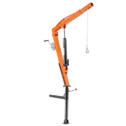 Hydraulic pickup, crane lifting crane 500 lbs 360° swivel lift lift