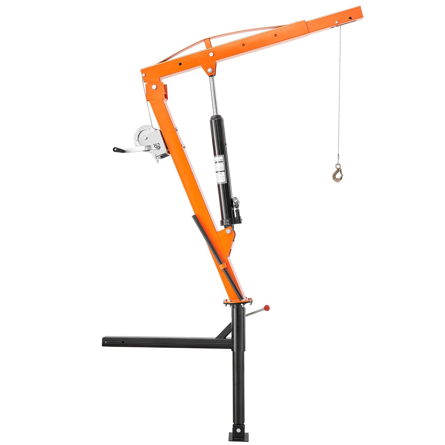 Hydraulic pickup, crane lifting crane 500 lbs 360° swivel lift lift