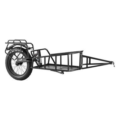 Bike Cargo Trailer, 70 lbs load capacity, heavy duty bike trailer, compact storage and quick release design with universal coupler, 20" wheels, fits most bike wheels, carbon steel frame