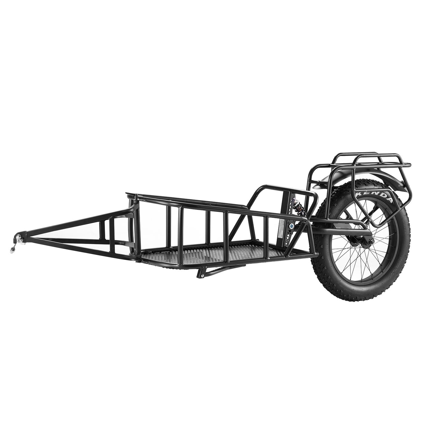 Bike Cargo Trailer, 70 lbs load capacity, heavy duty bike trailer, compact storage and quick release design with universal coupler, 20" wheels, fits most bike wheels, carbon steel frame