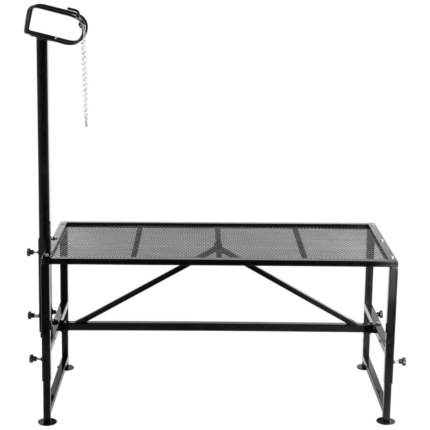 Viehständer 51x23 Zoll, Trimmständer mit geradem Kopf, Ziegenscherständer Metallständer Schafscherständer für Vieh-Trimmständer