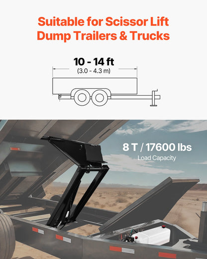 Hydraulic scissor lift kit 8 T Hydraulic dump lift kit for tipper trailers