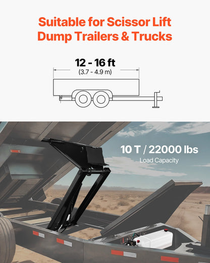 Hydraulic scissor lift kit 10 T Hydraulic dump lift kit for tipper trailers