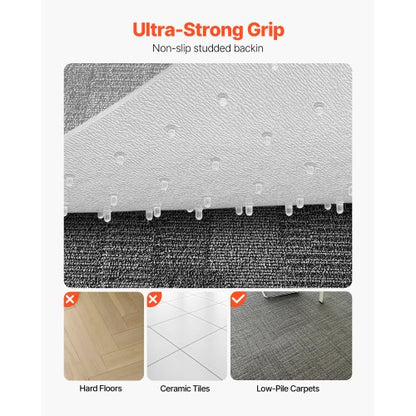 Stolsmatta med kant 91 x 112 cm för kontorsstolsmatta för heltäckningsmattor |  EU