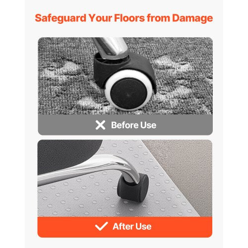 Stolsmatta med kant 91 x 112 cm för kontorsstolsmatta för heltäckningsmattor |  EU