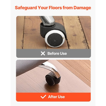 Stolsmatta 91 x 112 cm Transparent kontorsmatta för hårda golv |  EU