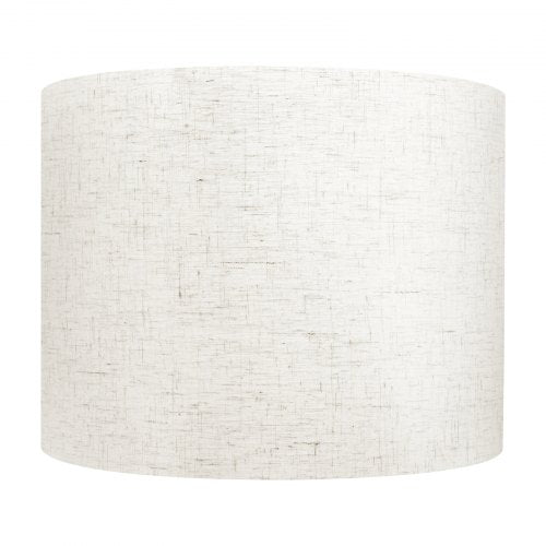 Drum Lampskärmar 2-set 33 x 33 x 25 cm Mellanstor Rund Lampskärm (Ljus Linne) |  EU