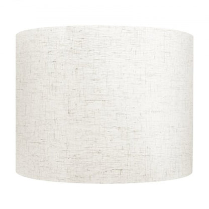 Drum Lampskärmar 2-set 33 x 33 x 25 cm Mellanstor Rund Lampskärm (Ljus Linne) |  EU