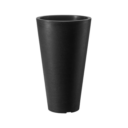 Tall Planter Set med 2 runda avsmalnande växtkrukor 24 in för utomhus inomhus