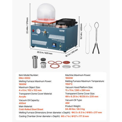 Vakuuminvesteringsgjutningsmaskin Smältugnsgjutning Smyckesmältning |  EU