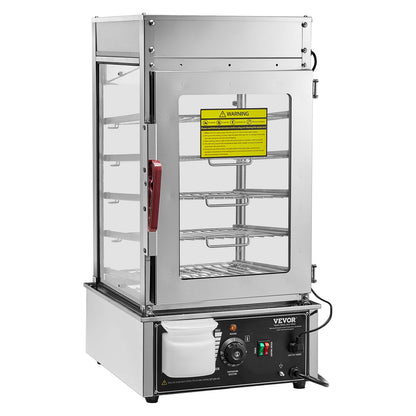 Kommerzieller Speisenwärmer Display 5 Tier Lebensmittel Dampfgarer Brötchenwärmer Elektrisch