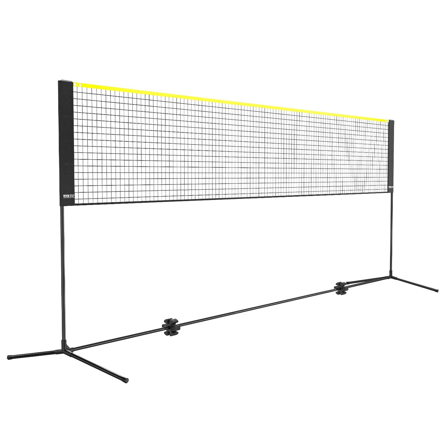 Badminton Net, Height Adjustable Volleyball Net, 14 Feet Wide Collapsible Pickleball Net, Portable Easy-to-Install Tennis Net Set with Poles, Stand and Carrying Bag, for Kids Backyard Games Indoor Outdoor Use
