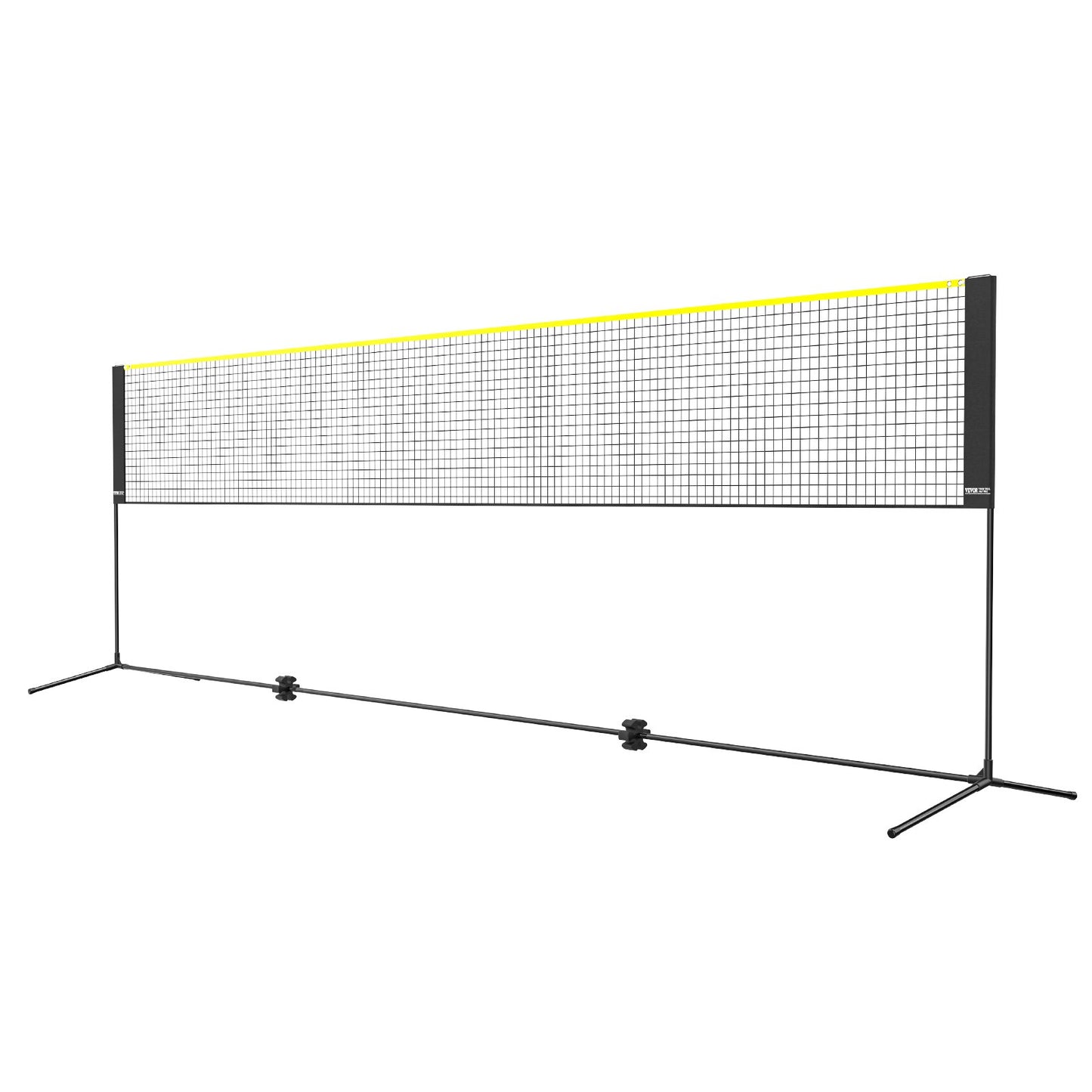 Badmintonnät, höjdjusterbart volleybollnät, 17 fot brett hopfällbart pickleballnät, portabelt lättinstallerat tennisnätset med stavar, stativ och bärväska, för barnbakgårdsspel inomhus utomhusbruk