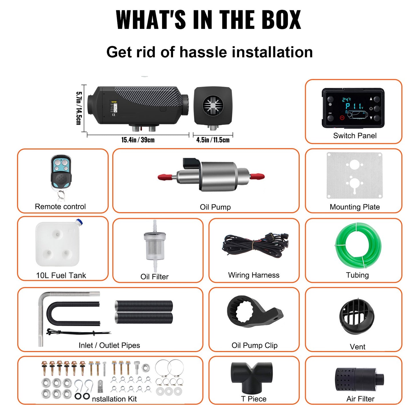 Dieselvärmare 8KW Luftdieselvärmare PLANAR 12V Dieselluftvärmare för personbilar Lastbilar Husbil Båtbuss CAN