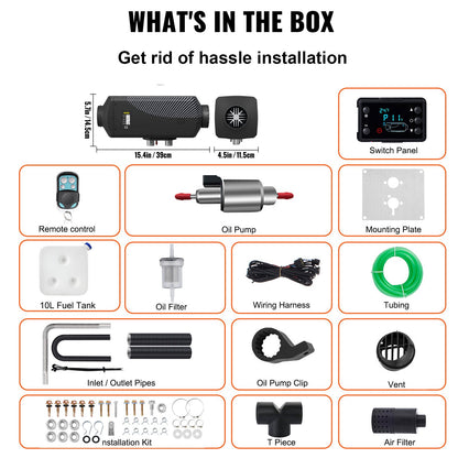 Dieselvärmare 8KW Luftdieselvärmare PLANAR 12V Dieselluftvärmare för personbilar Lastbilar Husbil Båtbuss CAN
