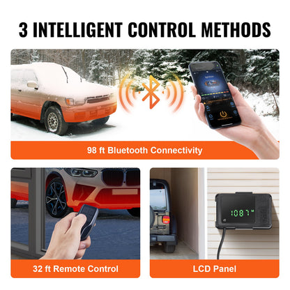 Diesel Air Heater 12V 8KW Bluetooth App LCD Display for Car Bus Motorhome Indoor
