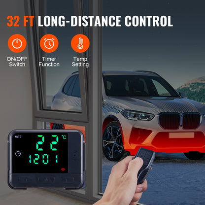 Diesel Air Heater 12V 8KW LCD Display Remote Control for Car Bus RV Indoor