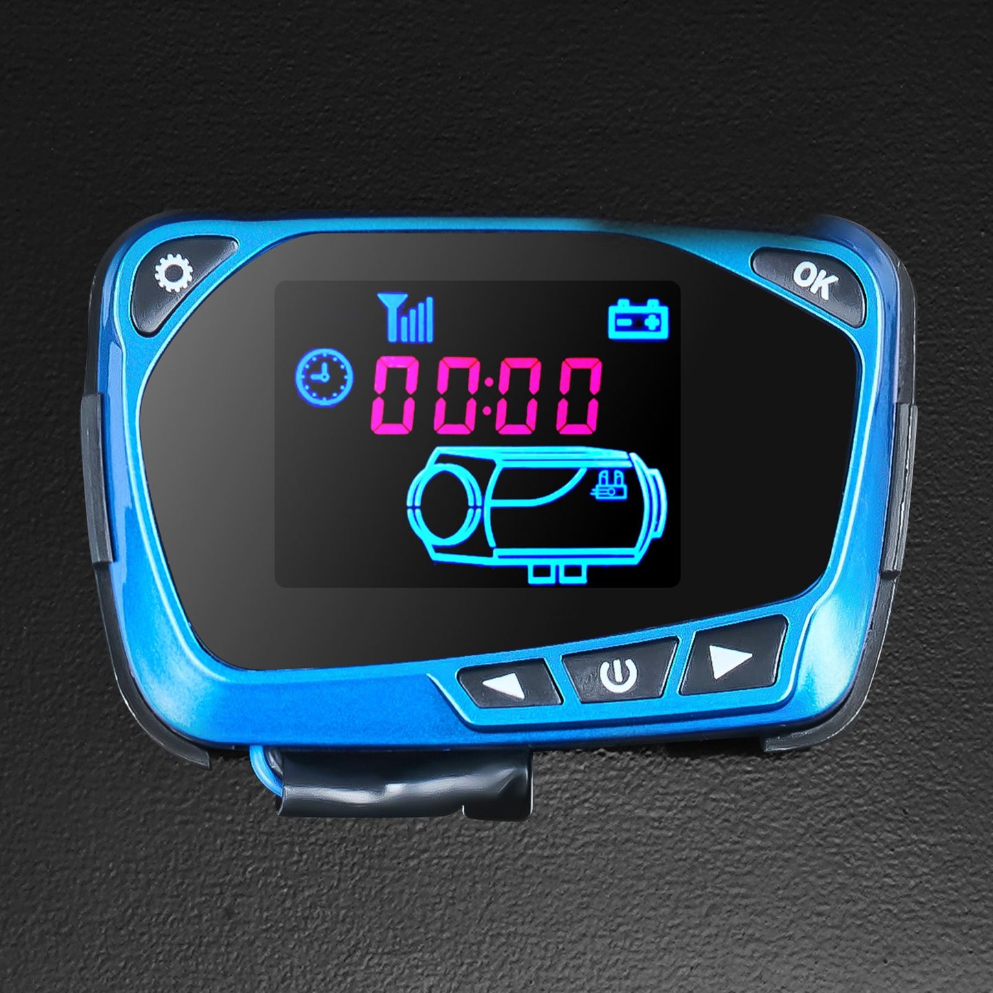Verbesserter Diesel-Lufterhitzer, 8 kW, Standheizung, 12 V, All-in-One-Diesel-Kraftstoffheizung mit blauem LCD-Bildschirm, Fernbedienung, einfacher Luftauslass, Energiesparpumpe für Auto, Wohnmobil, Boot, Bus, Wohnwagen