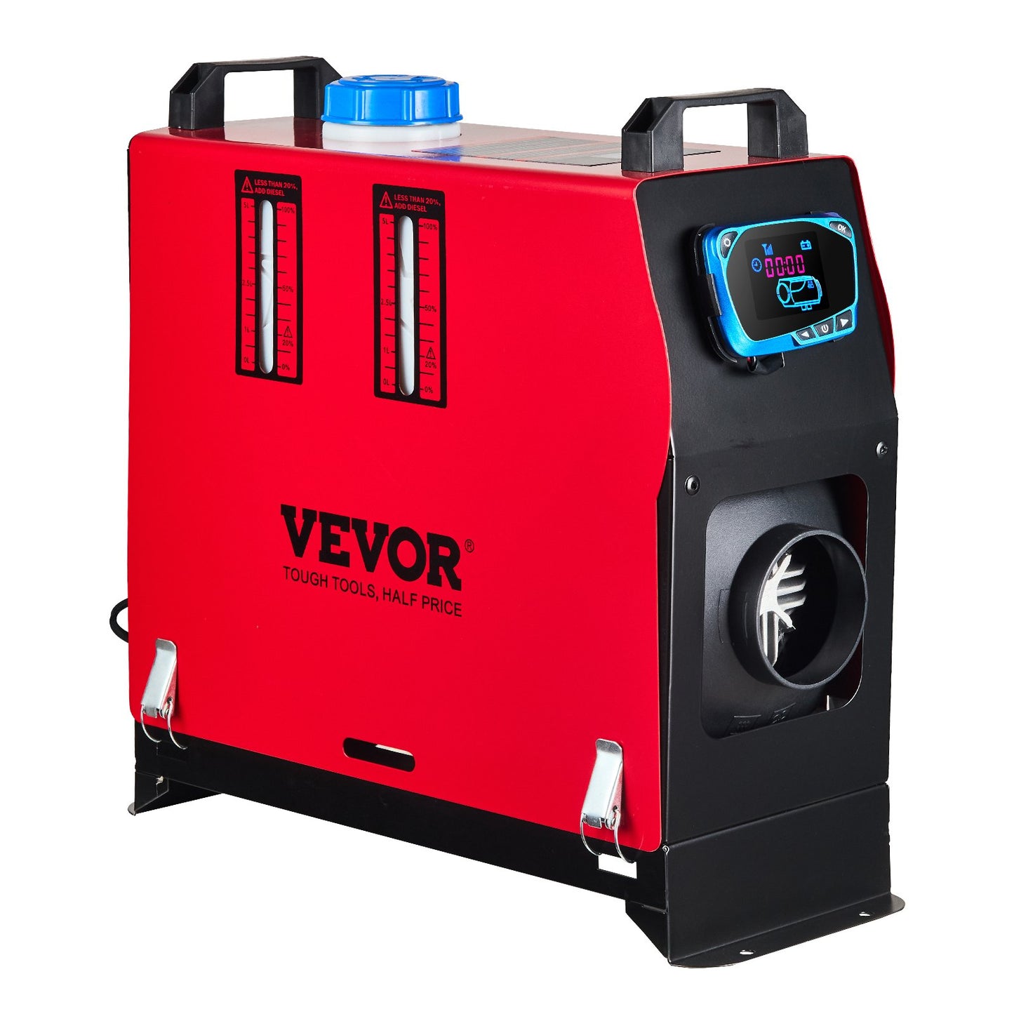 Verbesserter Diesel-Lufterhitzer, 8 kW, Standheizung, 12 V, All-in-One-Diesel-Kraftstoffheizung mit blauem LCD-Bildschirm, Fernbedienung, einfacher Luftauslass, Energiesparpumpe für Auto, Wohnmobil, Boot, Bus, Wohnwagen
