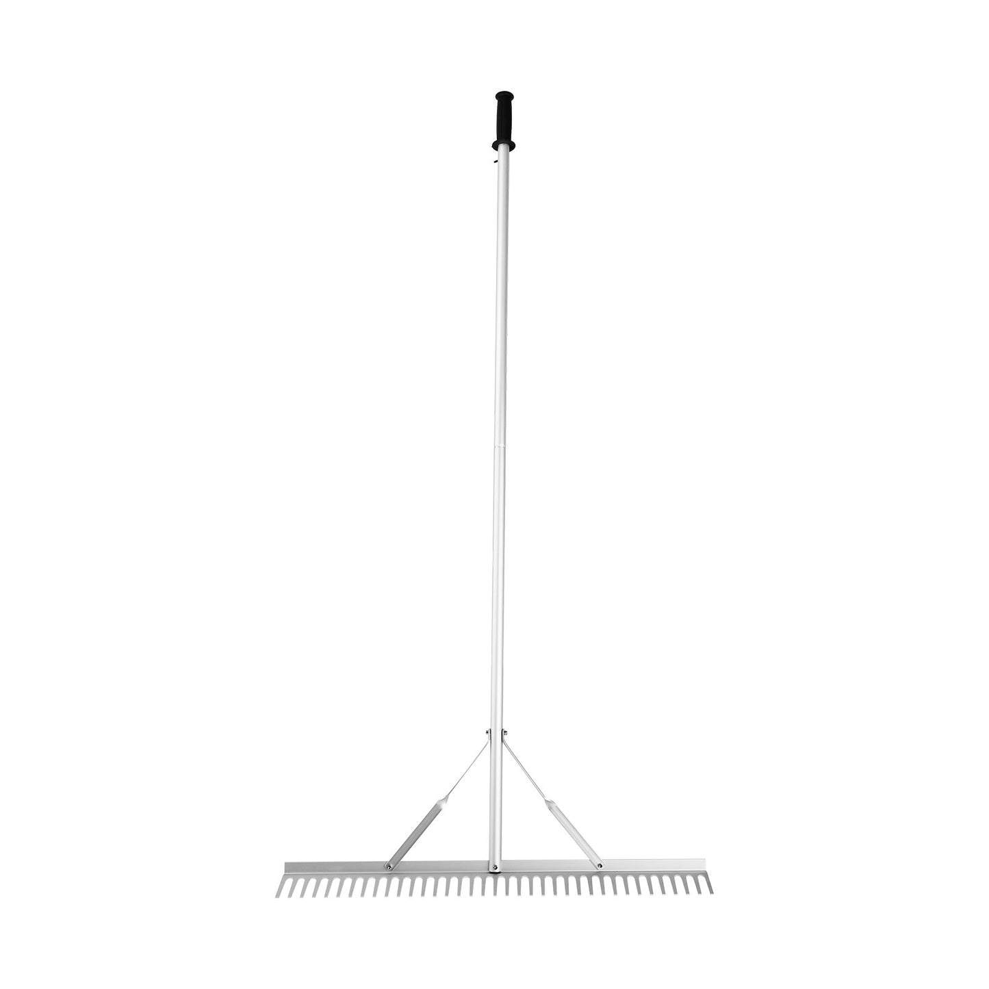 Landskapsräfsa, 915 mm huvud i aluminium Landskapsräfsa, Lake Weed Rake med 1915 mm långt handtag, för att lossa jord, gräsmattavård, ogräsrensning i sjö, trädgård, damm