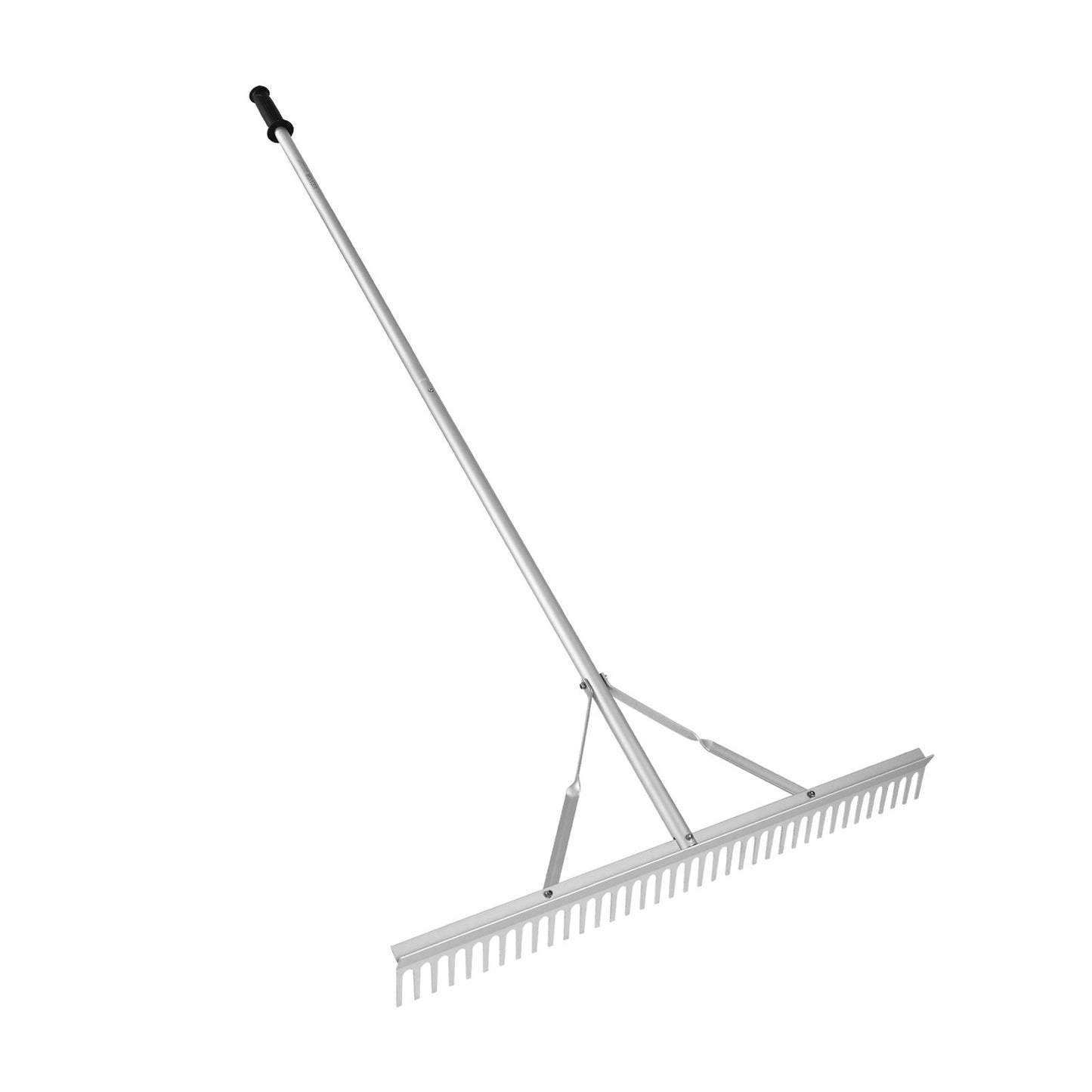 Landskapsräfsa, 915 mm huvud i aluminium Landskapsräfsa, Lake Weed Rake med 1915 mm långt handtag, för att lossa jord, gräsmattavård, ogräsrensning i sjö, trädgård, damm