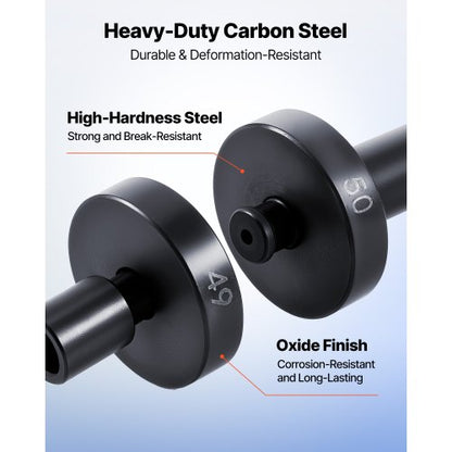 Lagerpresssats, 52 delar, Lagerbana och tätningsdrivare med 49 bussningar och handtagsaxel, Bussningsdrivare Verktygssats, Kraftigt Kolstål Demonterings- och Monteringsverktygssats med Förvaringsväska |  EU