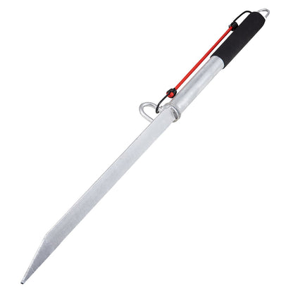 Sand Spike Boat Anchor Pole, 36" galvaniserat kolstål Slide Ankare Shore Spike, självhamrande Beach Spike Ankare för jetski pontonkajak för småbåtar, med Oxford förvaringsväska och bungee-lina