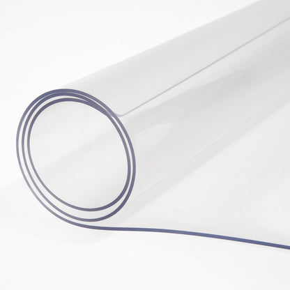 1,5 mm Pvc Bordsduk Bordsöverdrag 107 X 213 Cm Klar Bordsmatta Transparent Bra