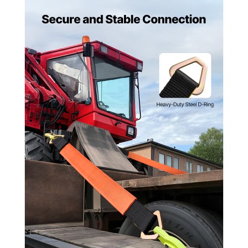 Shoulder Straps Shoulder Tie Down Straps D Ring 2 Inch x 3.2 Feet for Trailer