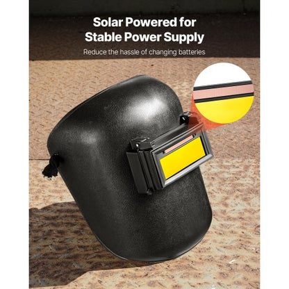 automatiskt nedbländande svetslins 108 x 51 mm, svetslins med skugga 10, äkta färg, med dubbla ljusbågssensorer, kompatibel med de flesta svetshjälmar för TIG-, MIG-, MMA- och ljusbågssvetsning. |  EU