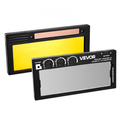 automatiskt nedbländande svetslins 108 x 51 mm, täckning 5-13 justerbart färgsvetslins med dubbla ljusbågssensorer, kompatibel med de flesta svetshjälmar för TIG-, MIG- och MMA-applikationer |  EU