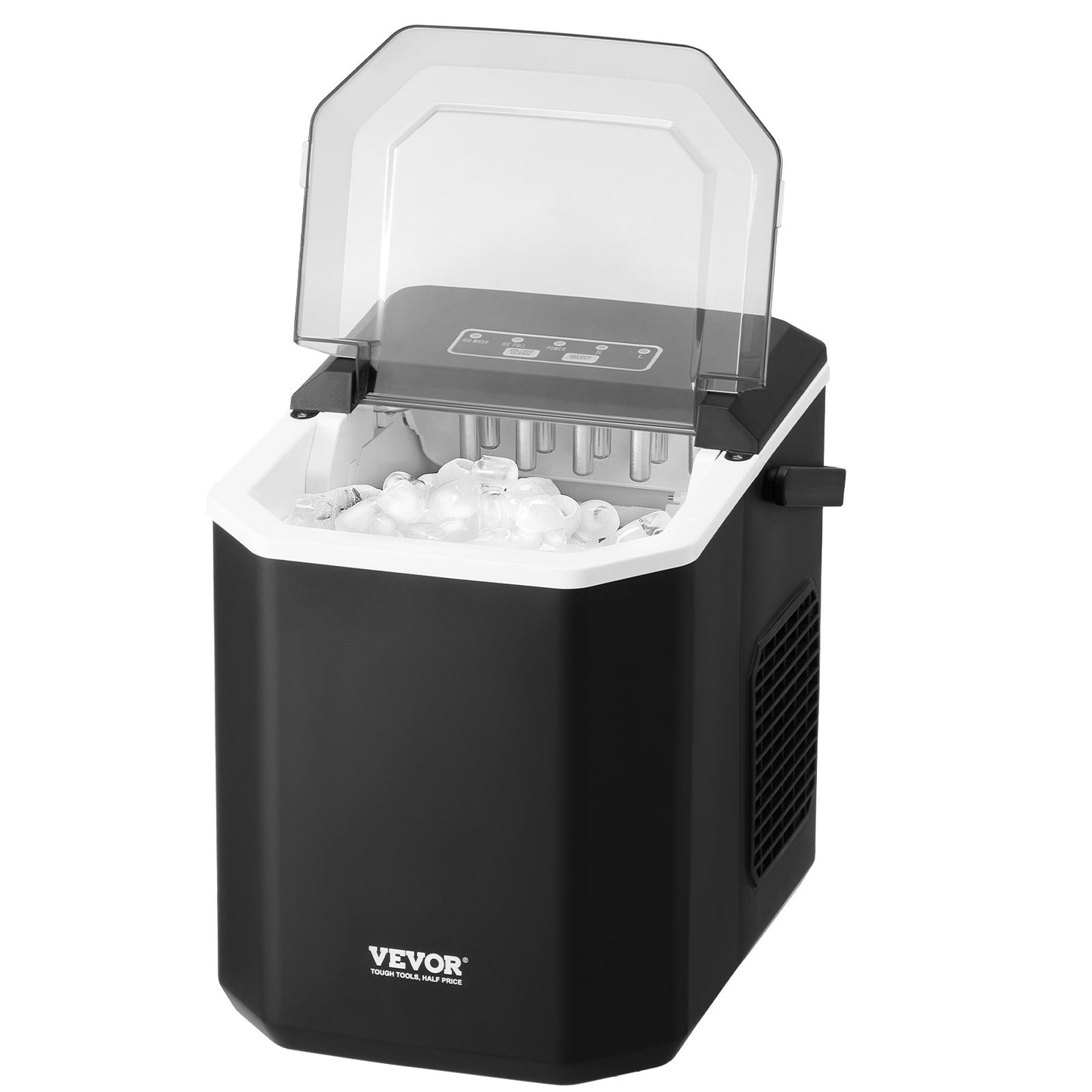 Portable Countertop Ice Maker 26lbs/24H Self-Cleaning with Bucket Basket